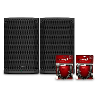 Mackie Thump15v4 15" Powered Speaker Pair With Cables
