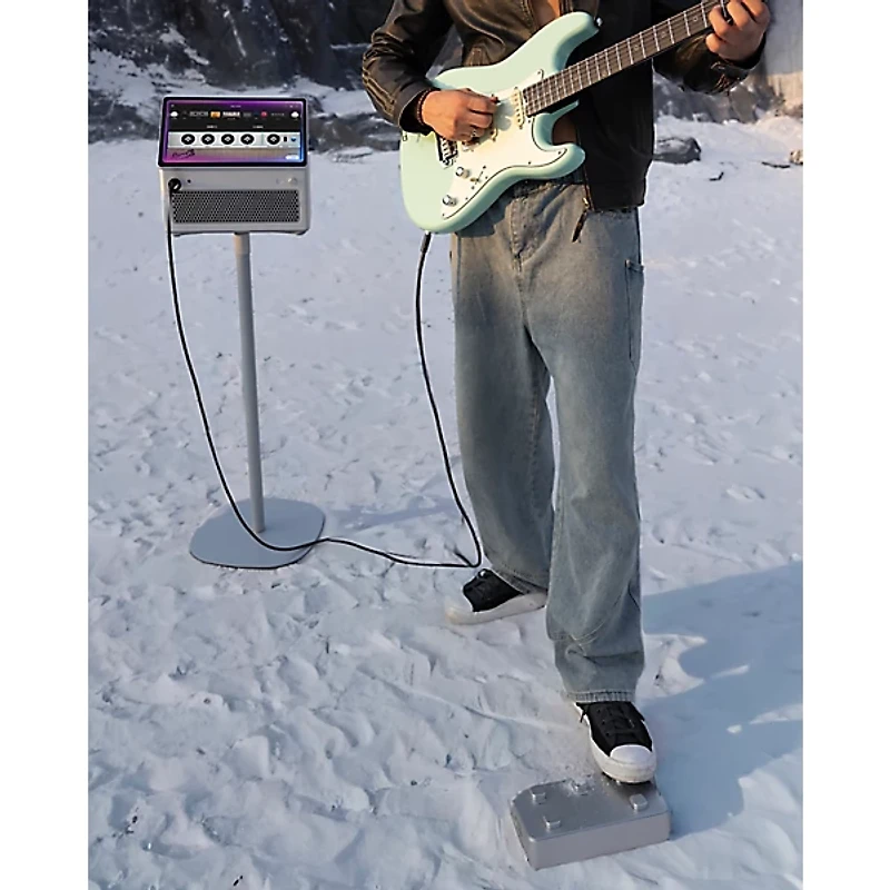 LAVA MUSIC Wireless Effects Pedal Foot Controller - Silver