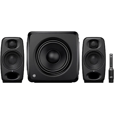 IK Multimedia 2.1 iLoud Micro Monitor Pro Studio Monitor Bundle - Black