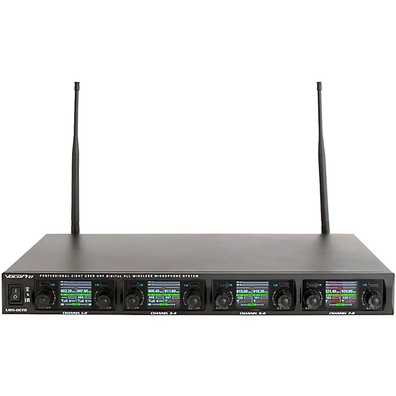VocoPro UDX-PLAY-16 Digital UHF PLL Wireless Headset Microphone System - 16 Headsets