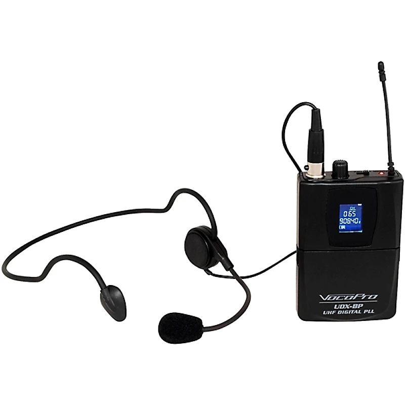 VocoPro UDX-PLAY-16 Digital UHF PLL Wireless Headset Microphone System - 16 Headsets
