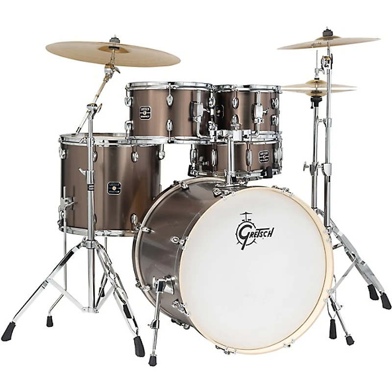 Gretsch Drums Energy Complete 5-Piece Drum Set With 22" Bass Drum and Paiste Cymbals -