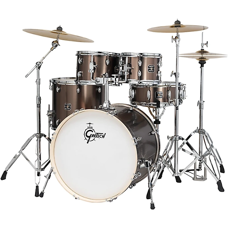 Gretsch Drums Energy Complete 5-Piece Drum Set With 22" Bass Drum and Paiste Cymbals -