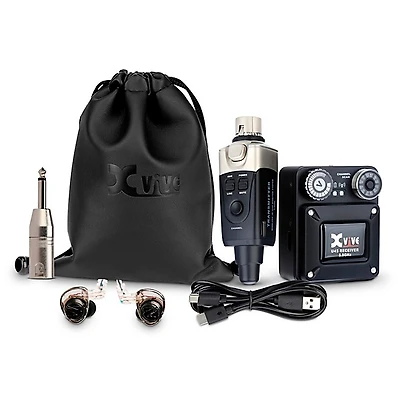 Xvive U45 Black In-Ear Wireless System with JH Audio Jessie IEMs