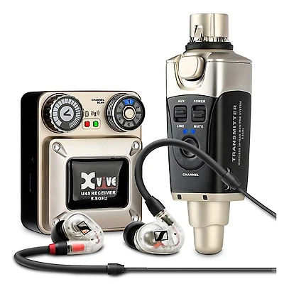 Xvive U45 Gold In-Ear Wireless System with Sennheiser IE 100 Pro IEMs
