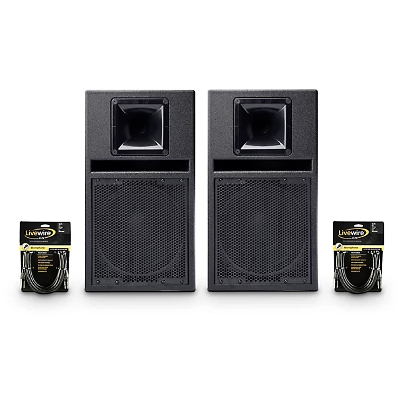 BASSBOSS SV9-MK3 9" Powered Speaker Pair With Cables
