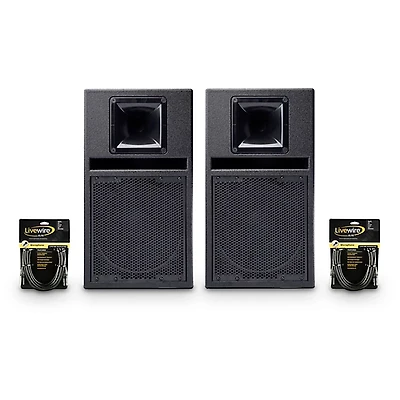 BASSBOSS SV9-MK3 9" Powered Speaker Pair With Cables