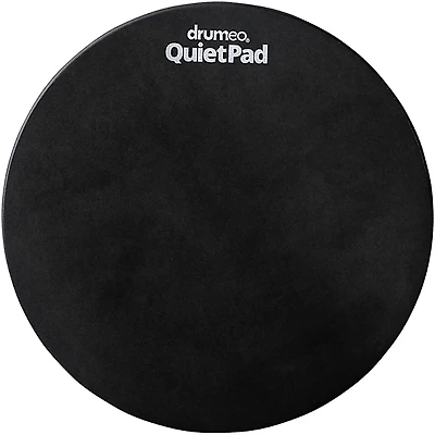 Drumeo QuietPad Practice Pad - Black, 12 in.