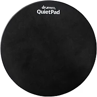 Drumeo QuietPad Practice Pad - Black, 12 in.