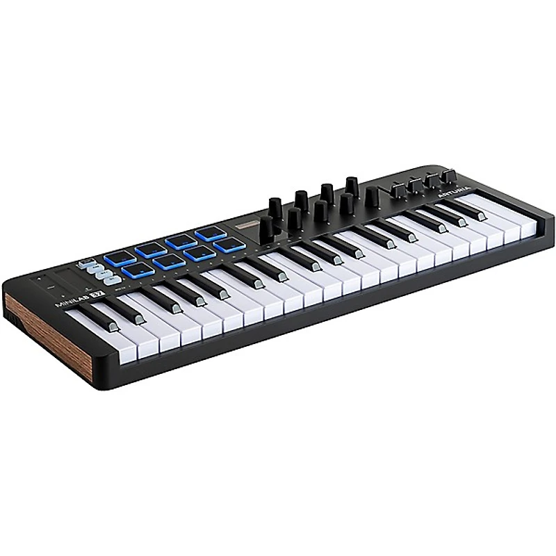Arturia MiniLab 3 37-Key Controller Bundle With Minifuse 2 Interface, Yamaha HS5 Monitor Pair and Stands/Cables - Black