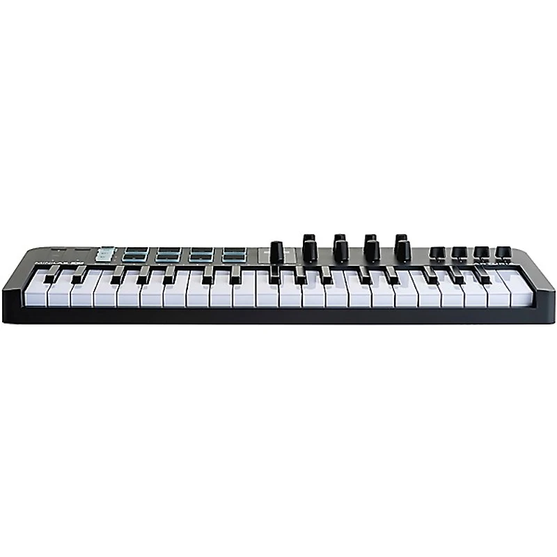 Arturia MiniLab 3 37-Key Controller Bundle With Minifuse 2 Interface, Yamaha HS5 Monitor Pair and Stands/Cables - Black