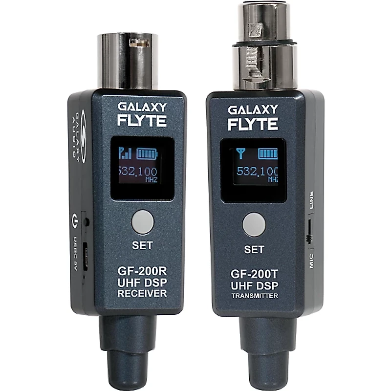 Galaxy Audio FLYTE GF-200-2 UHF DSP Wireless System DUO Pack -