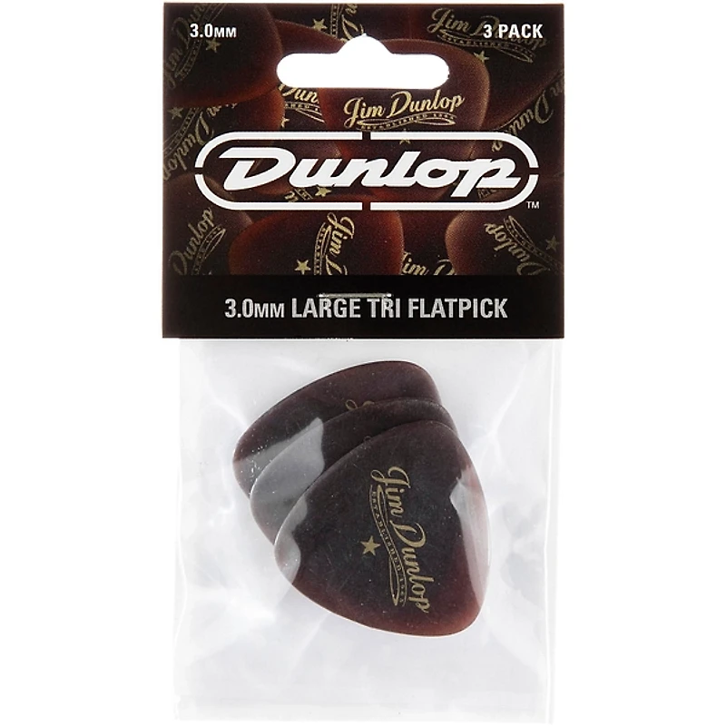 Dunlop Americana Large Triangle Picks - 3.0 mm 3 Pack