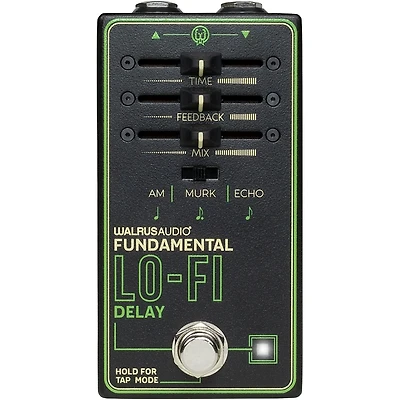 Walrus Audio Fundamental Series Lo-Fi Delay Pedal - Black