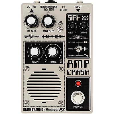 Death By Audio Amp Crash Amp and Multi-Effects Pedal - Grey