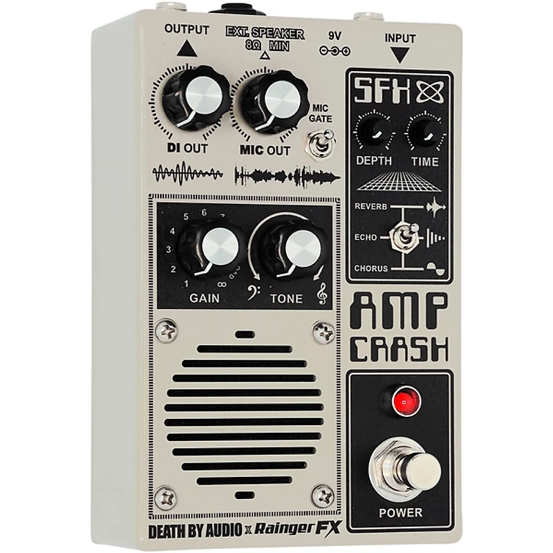 Death By Audio Amp Crash Amp and Multi-Effects Pedal - Grey