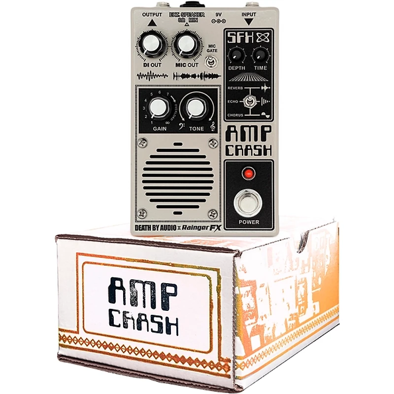 Death By Audio Amp Crash Amp and Multi-Effects Pedal - Grey