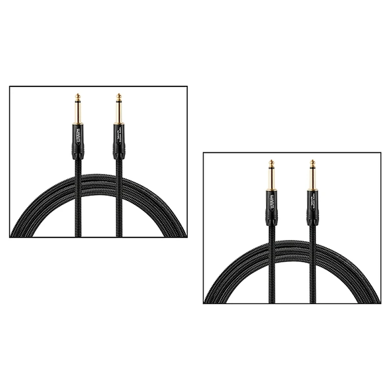 Warm Audio Premier Series Instrument Cable 2-Pack - 18 ft. Black