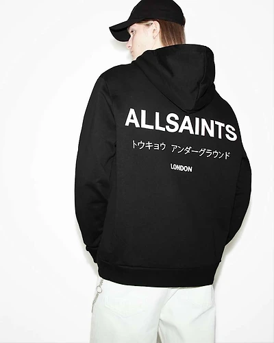 Underground Zip Logo Hoodie