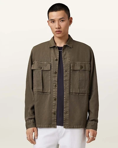 Albyn Long Sleeve Cotton Shirt