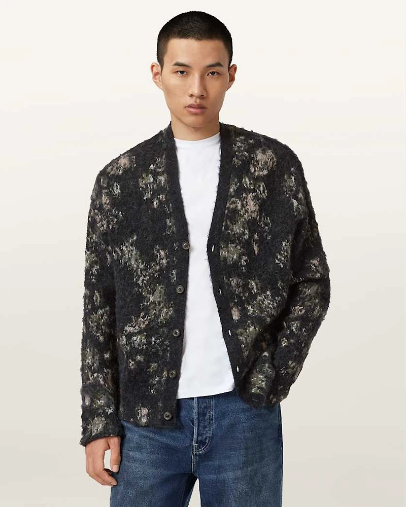 Aster Floral Jacquard Cardigan
