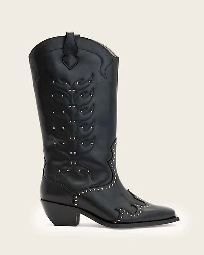Dolly Studded Leather Boots