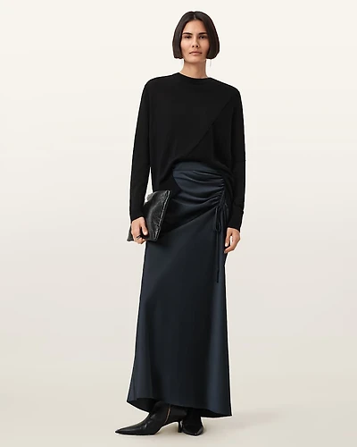Alexia Gathered Maxi Skirt