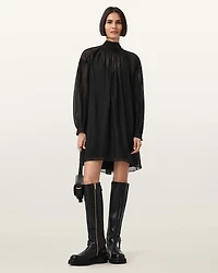 Pearla High Neck Mini Dress