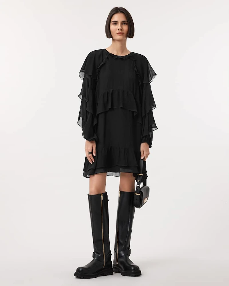 Lizzie Long Sleeve Frill Dress