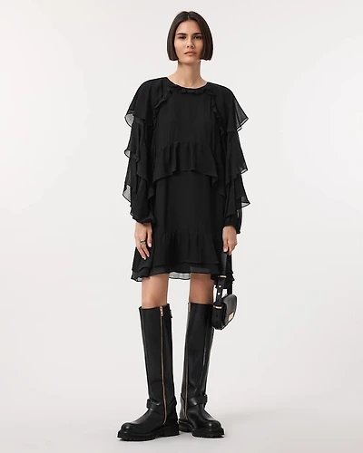 Lizzie Long Sleeve Frill Dress