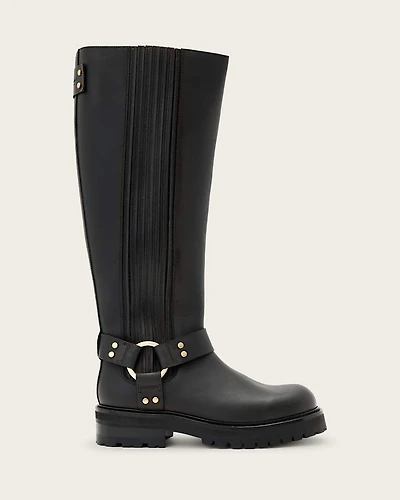 Maddie Knee High Leather Boots