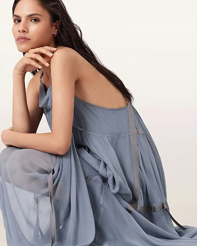 Parachute Limited Edition Draped Silk Maxi Dress