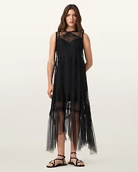 Clara Lace Trim Midi Dress