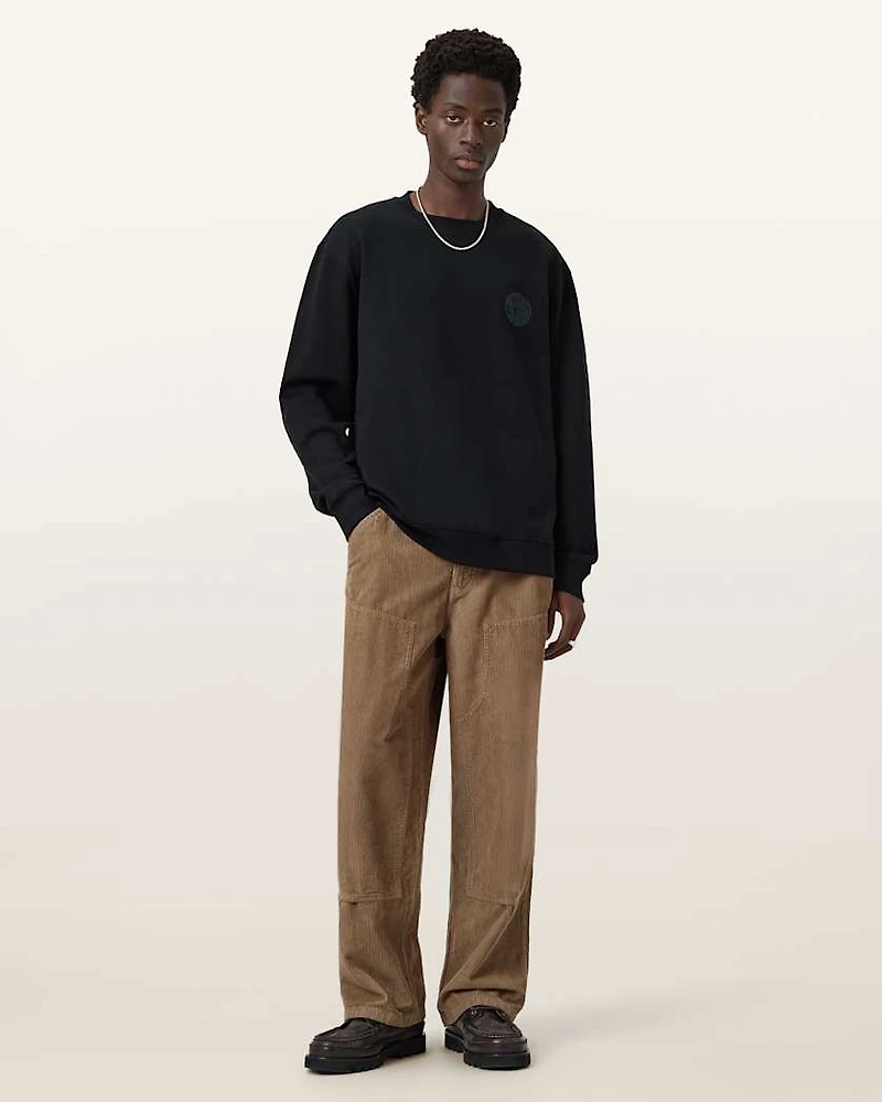 Waved Relaxed Fit Sweatshirt