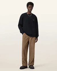 Waved Relaxed Fit Sweatshirt