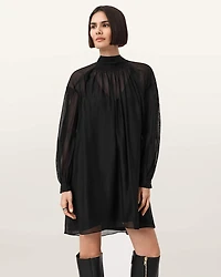 Pearla High Neck Mini Dress