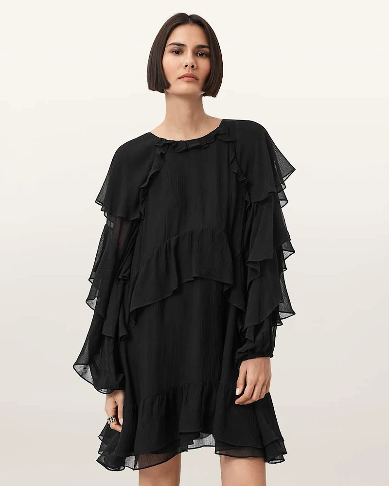 Lizzie Long Sleeve Frill Dress