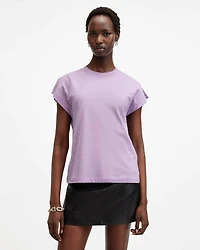 Rue Split Shoulder Crew Neck T-Shirt