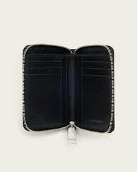 Lena Leopard Print Suede Wallet