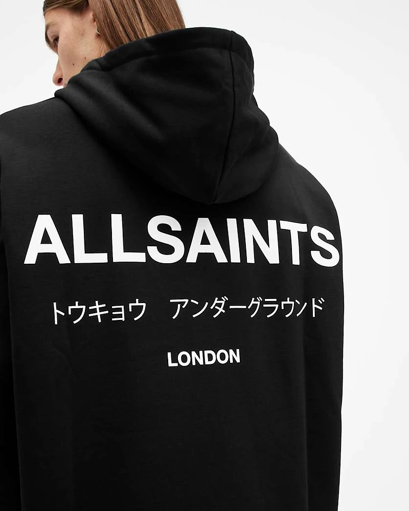 Underground Zip Logo Hoodie