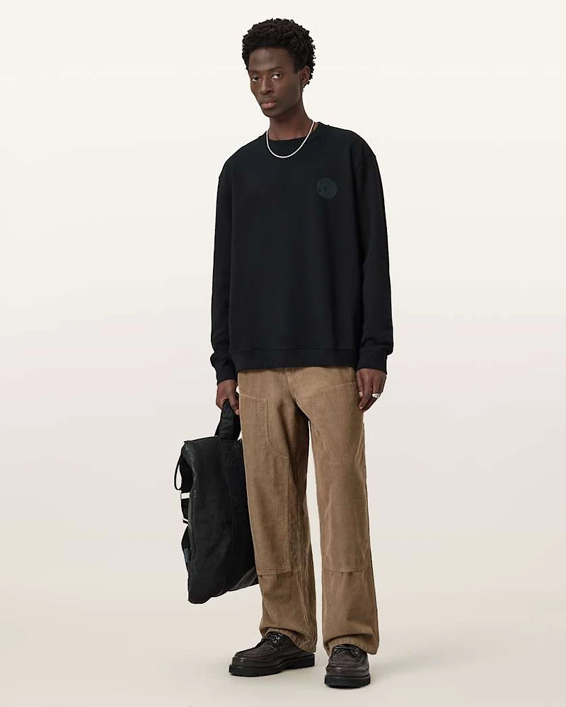 Waved Relaxed Fit Sweatshirt