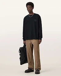 Waved Relaxed Fit Sweatshirt