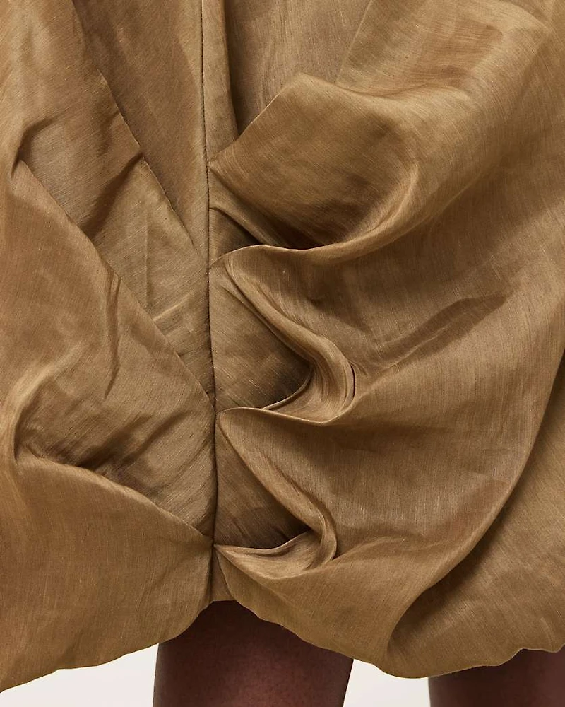 Nia Draped Midi Skirt