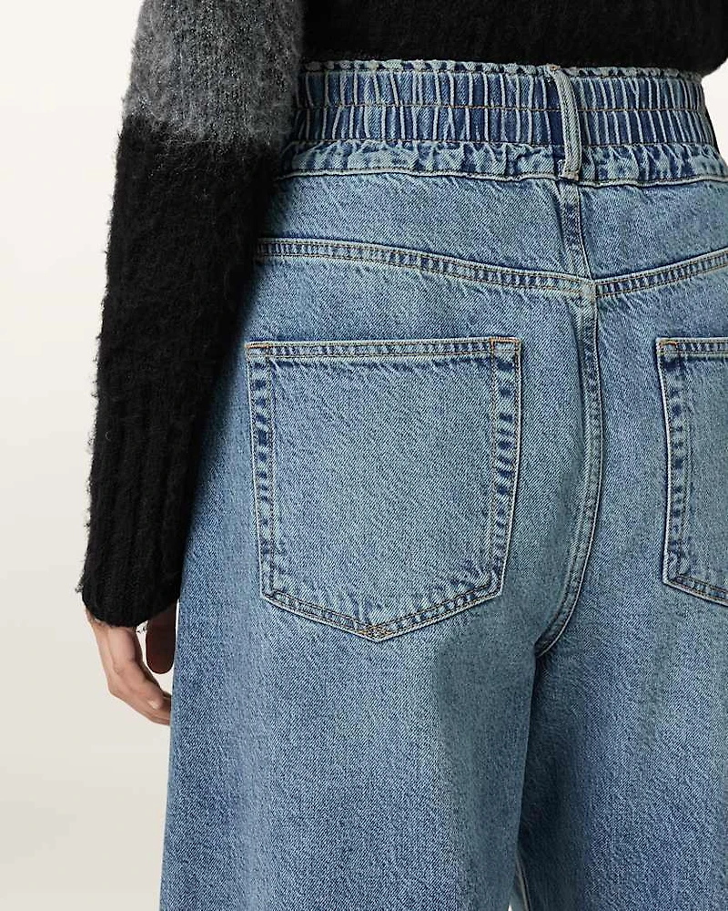 Taylor Frayed Barrel Leg Jeans