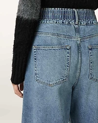 Taylor Frayed Barrel Leg Jeans
