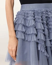 Jayde Ruffled Tulle Mini Skirt
