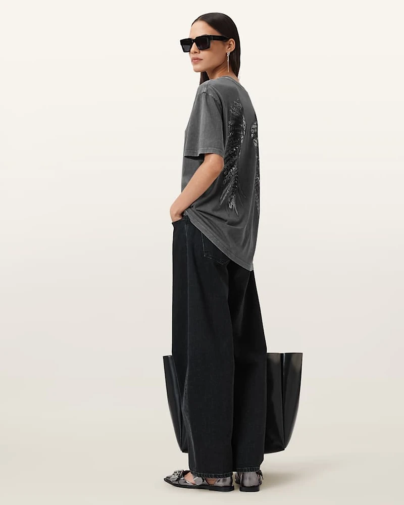 Wings Graphic Oversized T-Shirt