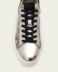 Shana Snake Print Low Top Leather Trainers
