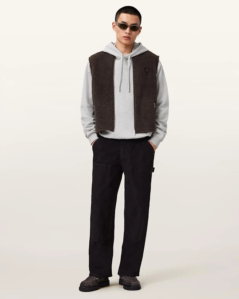 Waved Relaxed Fit Hoodie