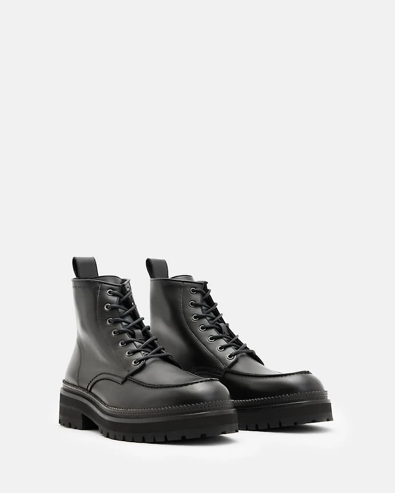 Castle Lace Up Leather Boots